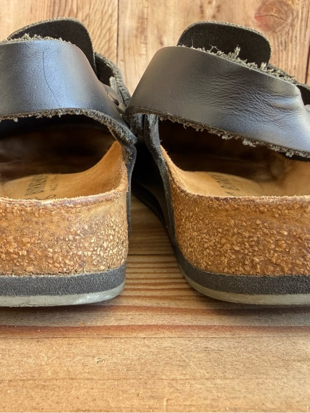 Birkenstock Tokyo Black Leather Clog Mules with Adjustable Strap - Picture 5 of 11